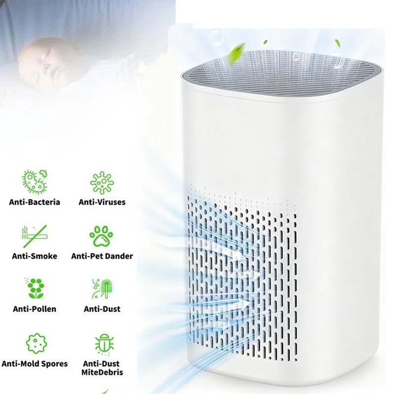 Air Purifiers For Large Room Medical Grade HEPA Air Purifier Smoke Odor Home Pet