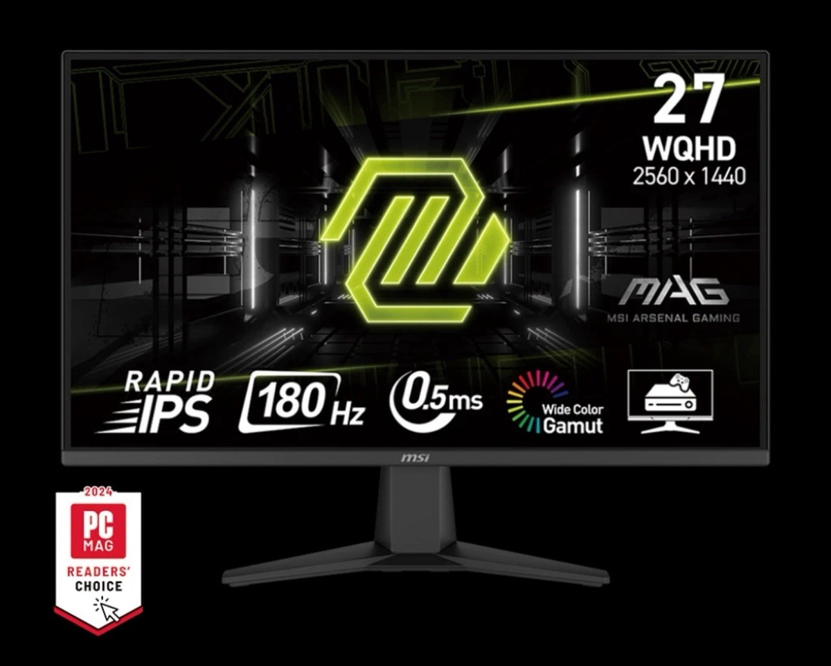MSI MAG 274QF 27 Inch 180Hz WQHD Gaming Monitor, 9S6-3CE41H-011