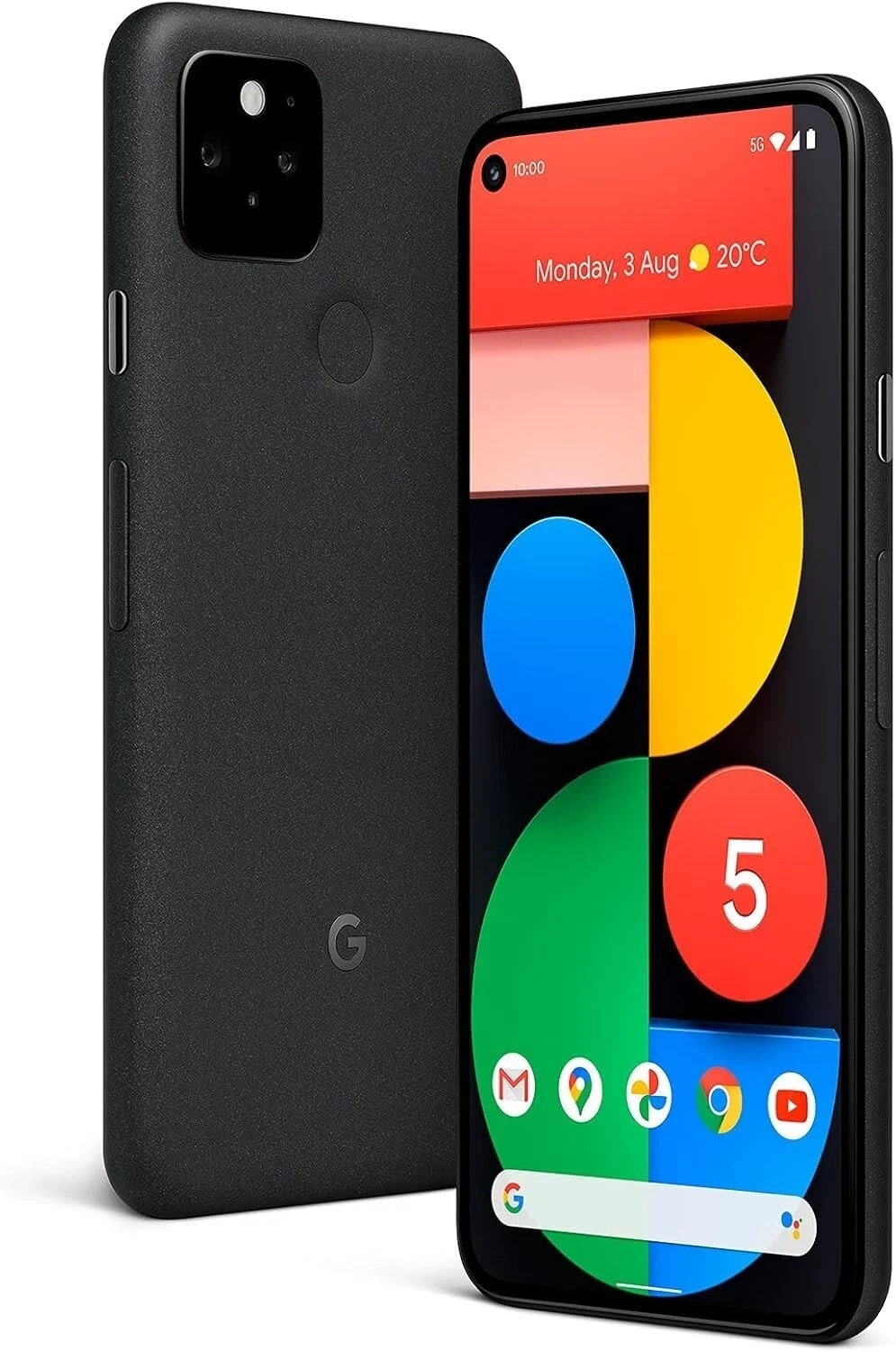Google Pixel 5 GTT9Q 128GB Just Black Unlocked Smart Phone - Excellent Condition