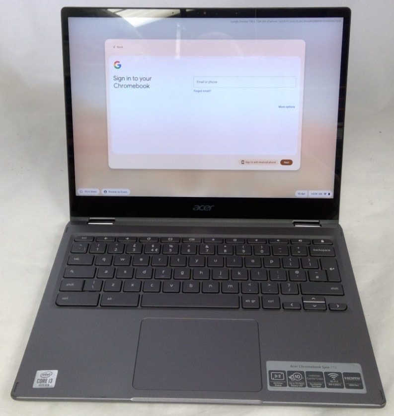 Acer Chromebook Spin CP713 2W series | Touch Screen | 128GB SSD | 8GB RAM
