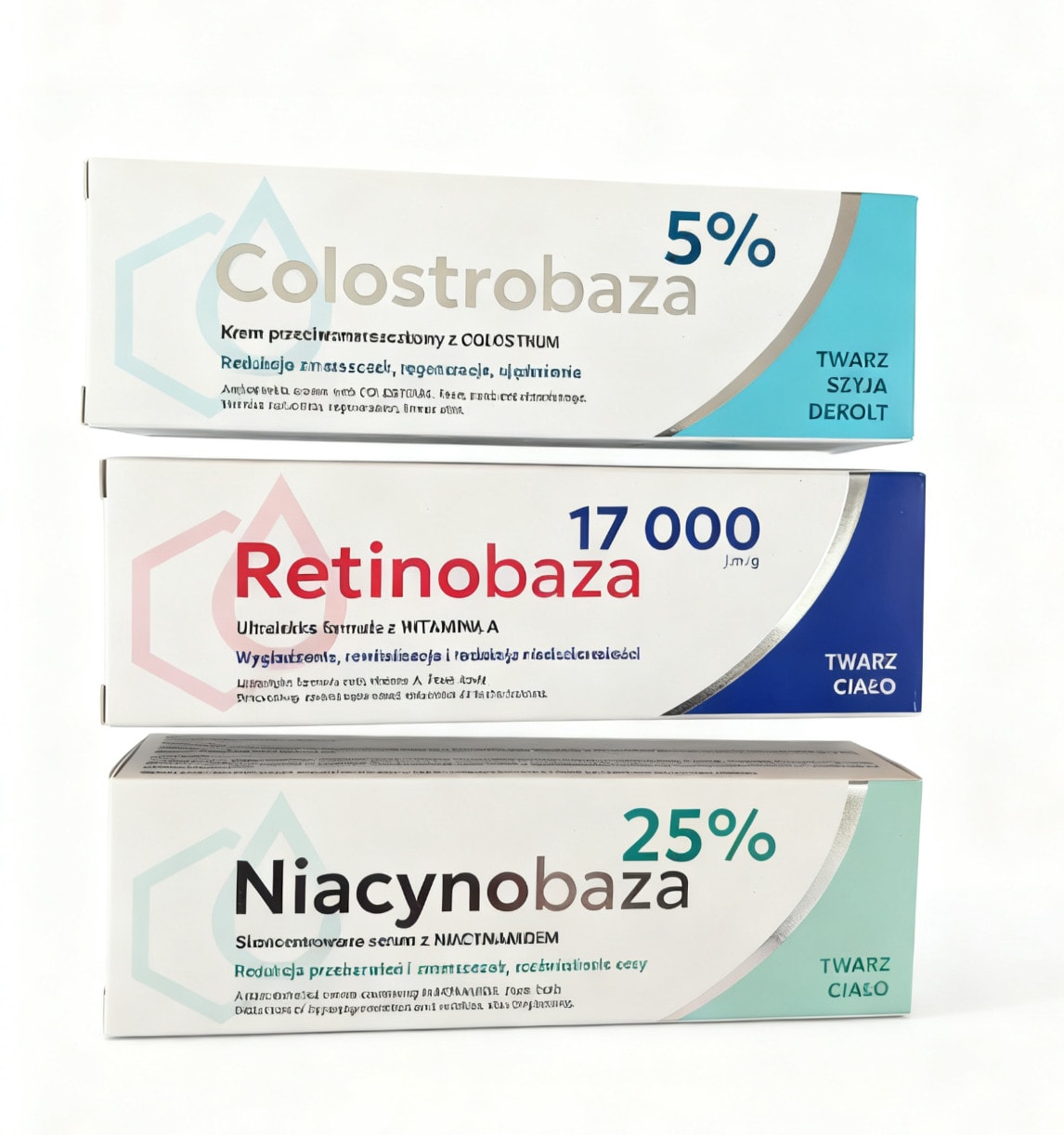 NIACYNOBAZA 25% SERUM SKINCARE BUNDLE 3x30g
