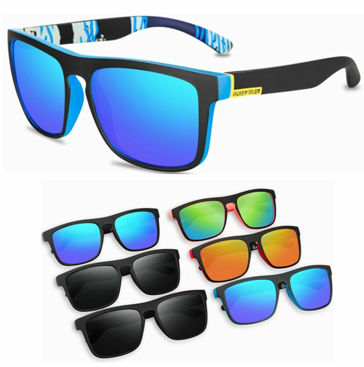 Polarized Sports Sunglasses Men Women Square Cycling Fishing Driving UV400 UK