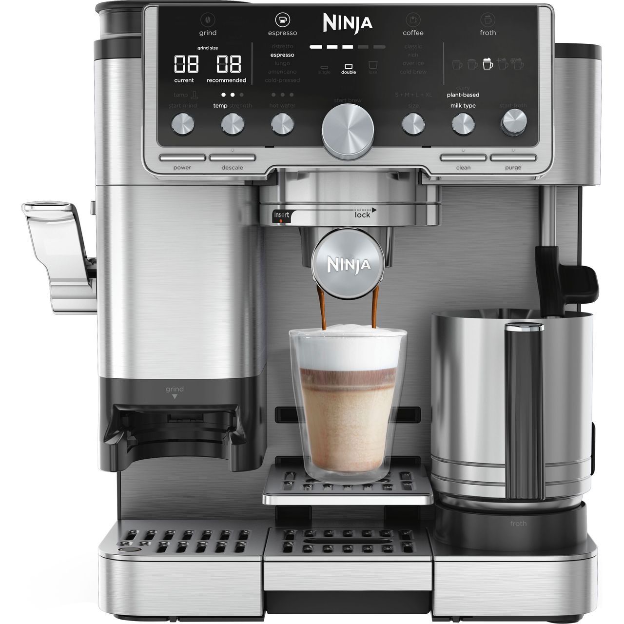Ninja ES701UK Luxe Café Pro Espresso Coffee Machine 9 bar Black / Stainless