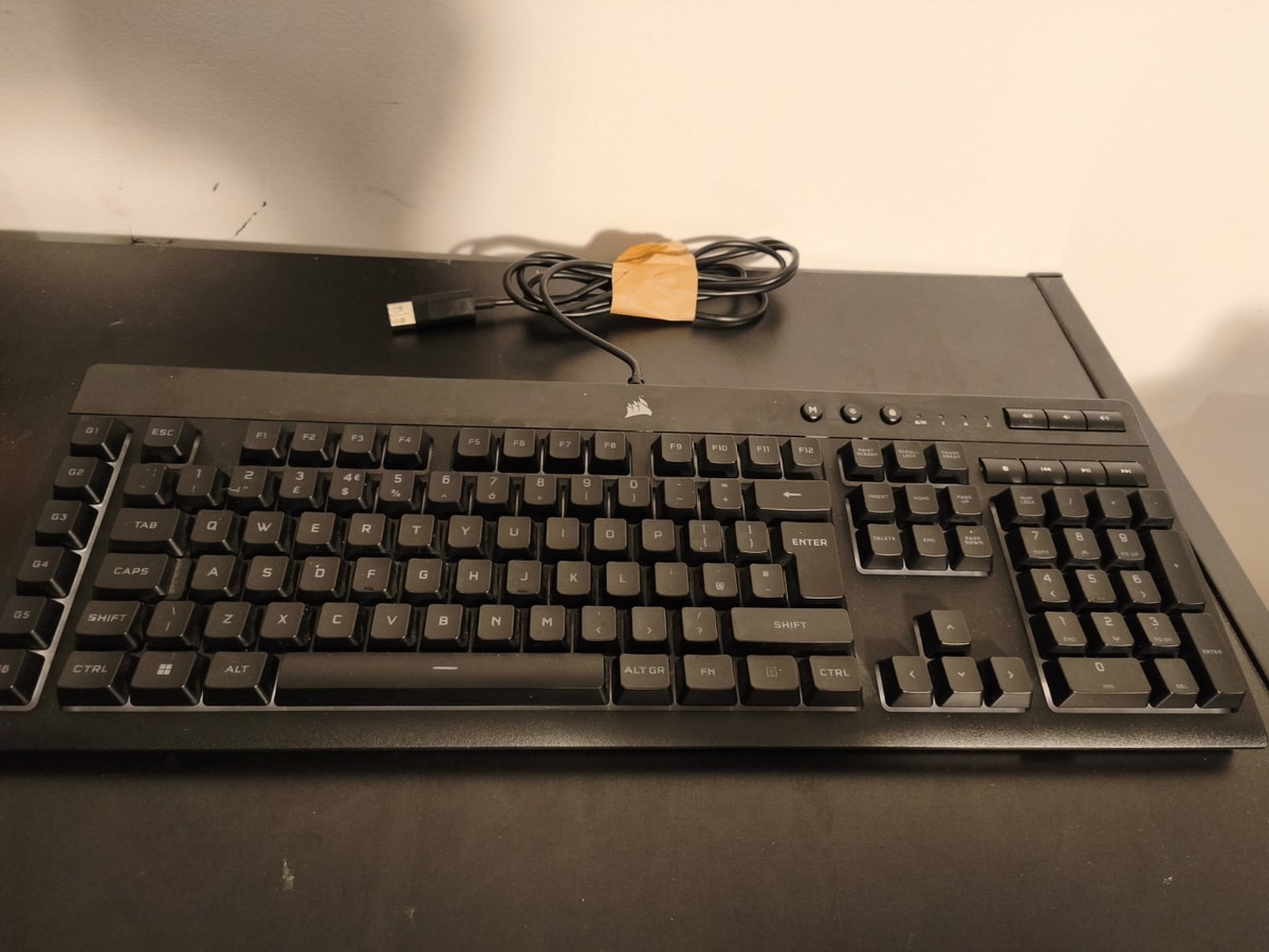 Corsair K55 rgb pro Wired Gaming Keyboard Membrane 6 Macro Keys Black USB PC