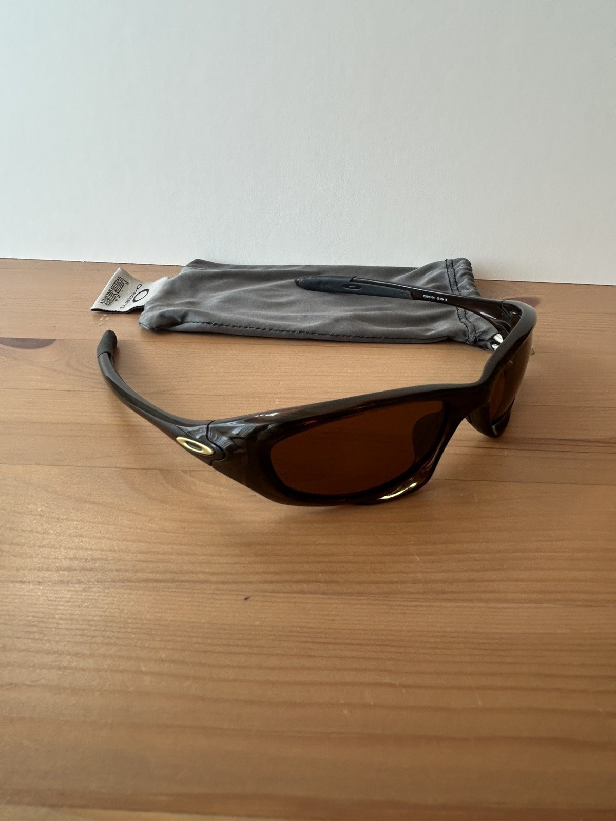 Vintage Oakley Twenty XX Rootbeer brown like eye jacket Splice minute Y2K