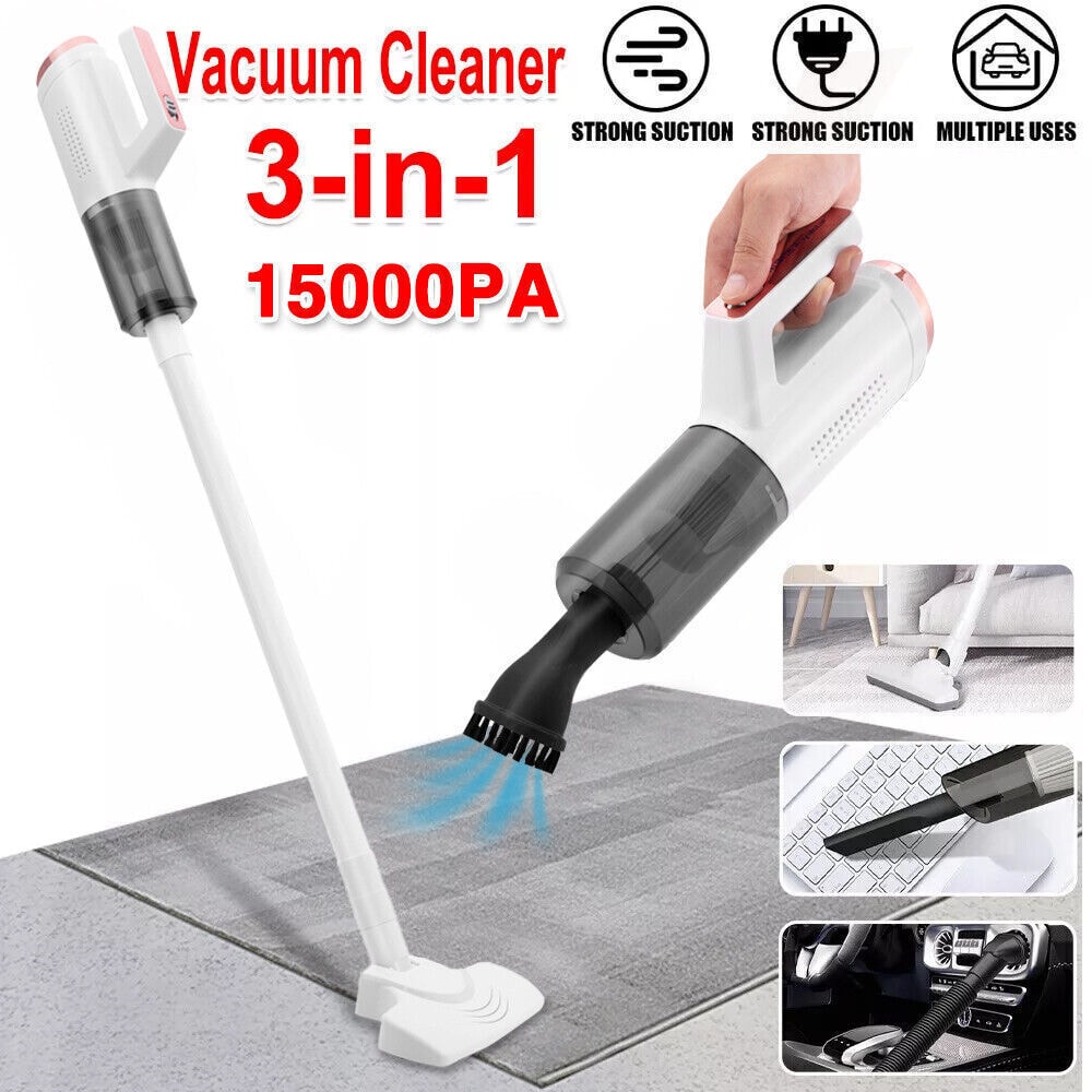 3 IN 1 Cordless Vacuum Cleaner Hoover Upright Lightweight Handheld Bagless Vac