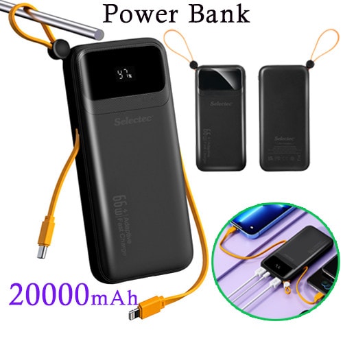 20000mAh Portable 2 USB Type-c Power Bank Fast Charger Battery Pack for Phone UK