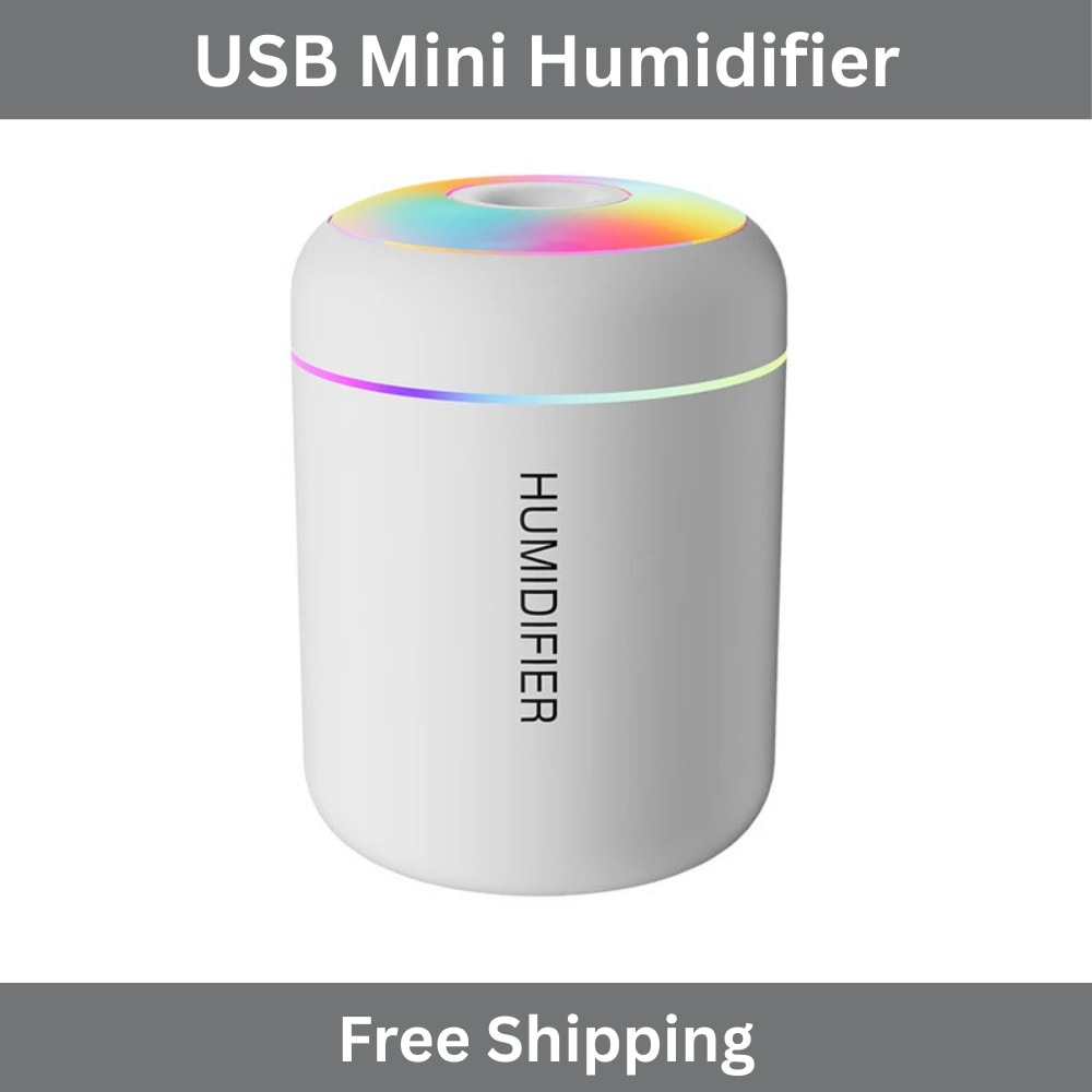 Mini USB Air Humidifier Aroma Diffuser Essential Oil Cool Mist Purifier Home Car