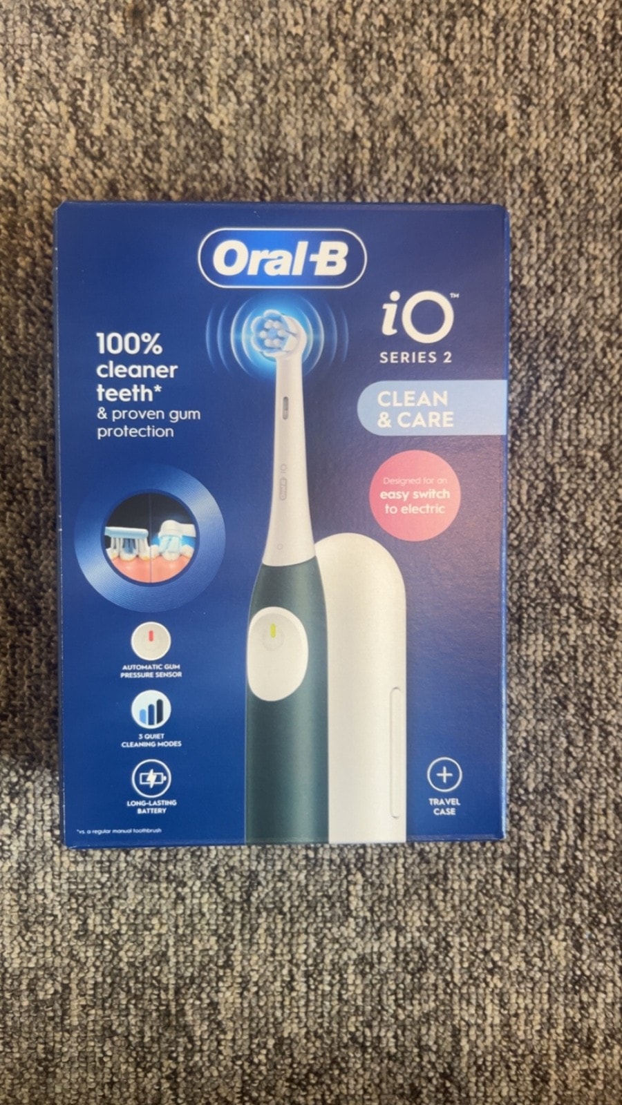 Green oral b io2 electric toothbrush