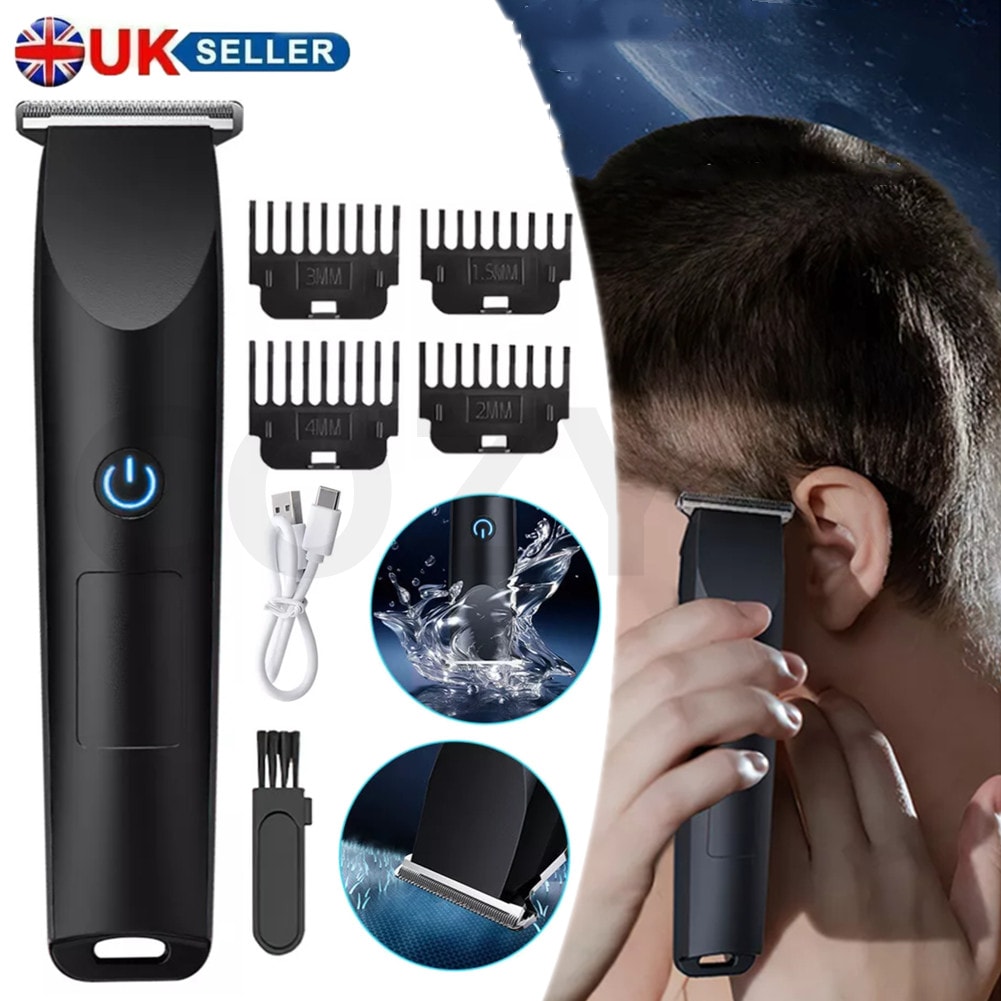 Professional Cordless Mens Hair Clippers Electric Shaver Trimmers Machine Beard