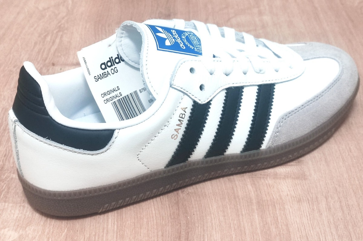adidas Samba OG Mens Originals Shoes Trainers Uk Size 3 - 10 B75806 White black