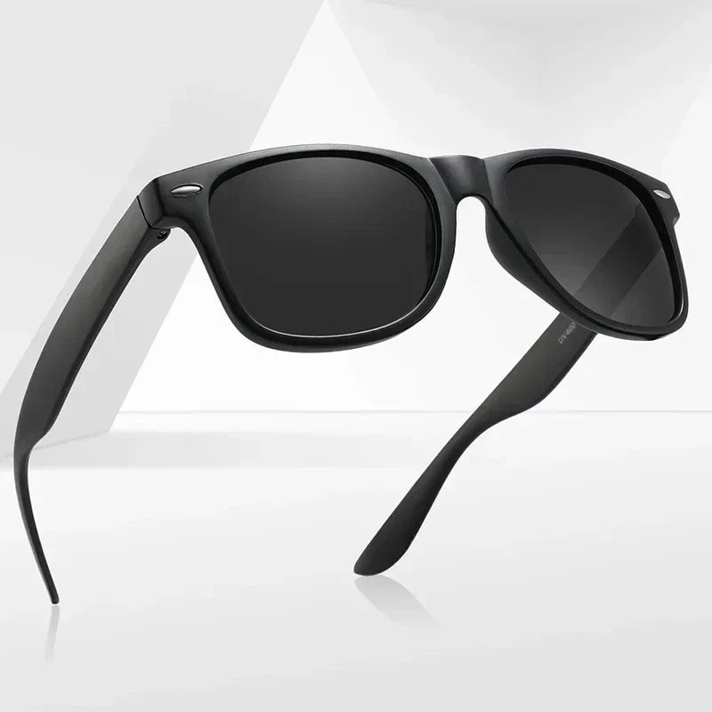 Classic Retro Polarized Sunglasses Men Women UV400 Driving Shades Black