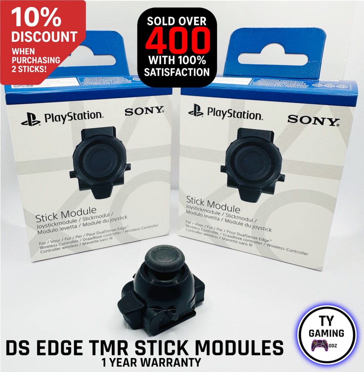 PS5 Dualsense Edge Stick Module with TMR sticks upgrade. Latest technology!