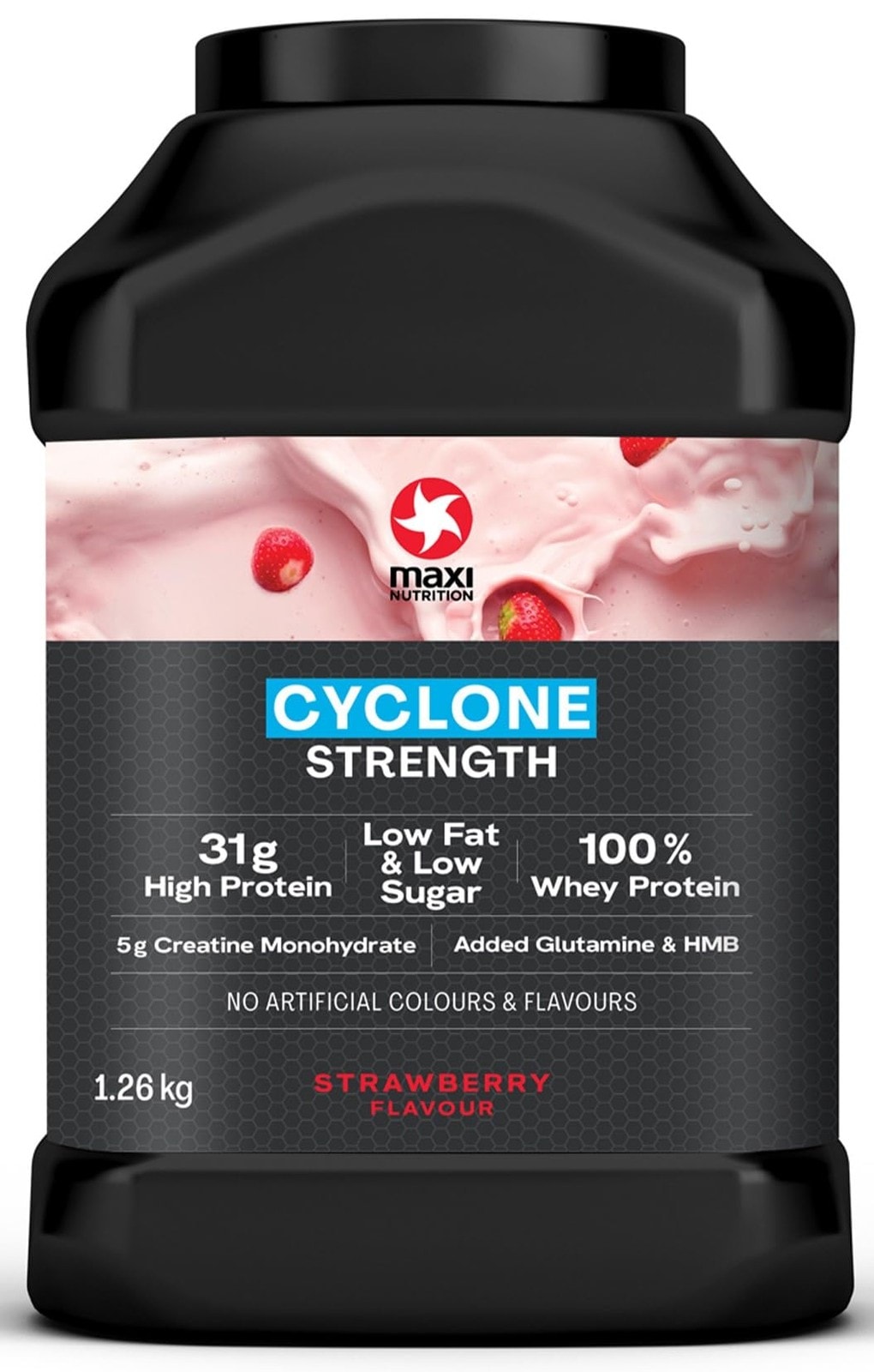 Maxinutrition Cyclone Whey 31g Protein All IN Powder 1.26kg 5g Creatine Gluten F