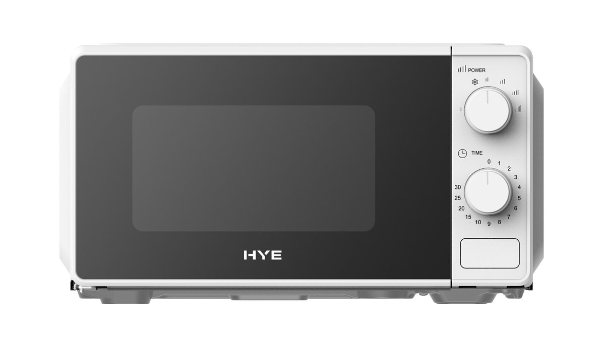 HYE Microwave Oven 20L 700W Freestanding Manual 45cm 6 Power Levels - White