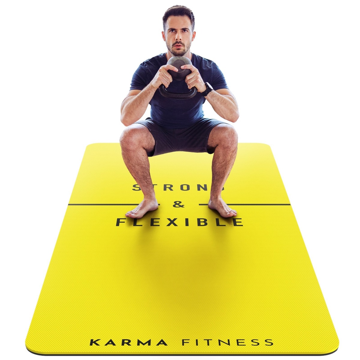 Large Exercise Mat Extra Wide & Extra Thick Workout Yoga Mat 183cm x 80cm x 10mm
