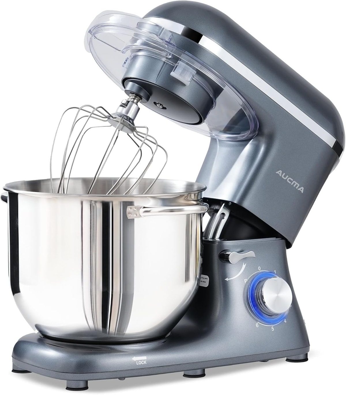 Aucma Stand Mixer, 7.5L Food Mixer for Baking with Bowl, 6 Speeds Electric Kitc