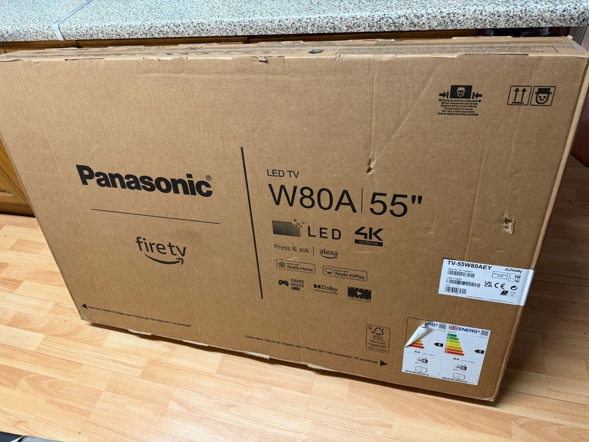 PANASONIC TV-55W80AEY 55" LED HDR 4K Ultra HD Black Fire TV NEW UNOPENED