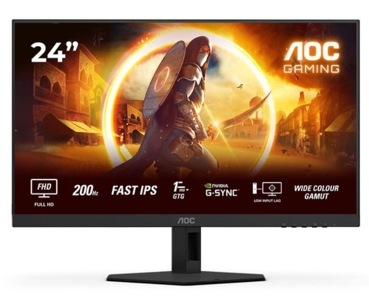 AOC Gaming Monitor 24G4HRE Full HD 24" IPS LCD Black