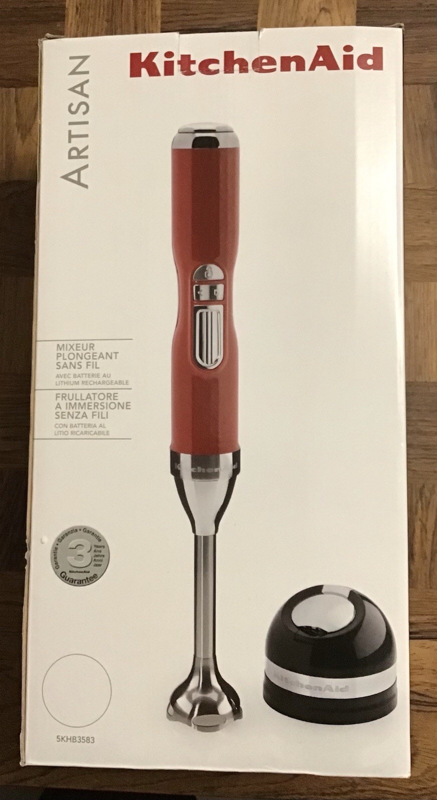 Artisan Kitchen Aid Mixer BLACK with Charger. New Boxed Unused