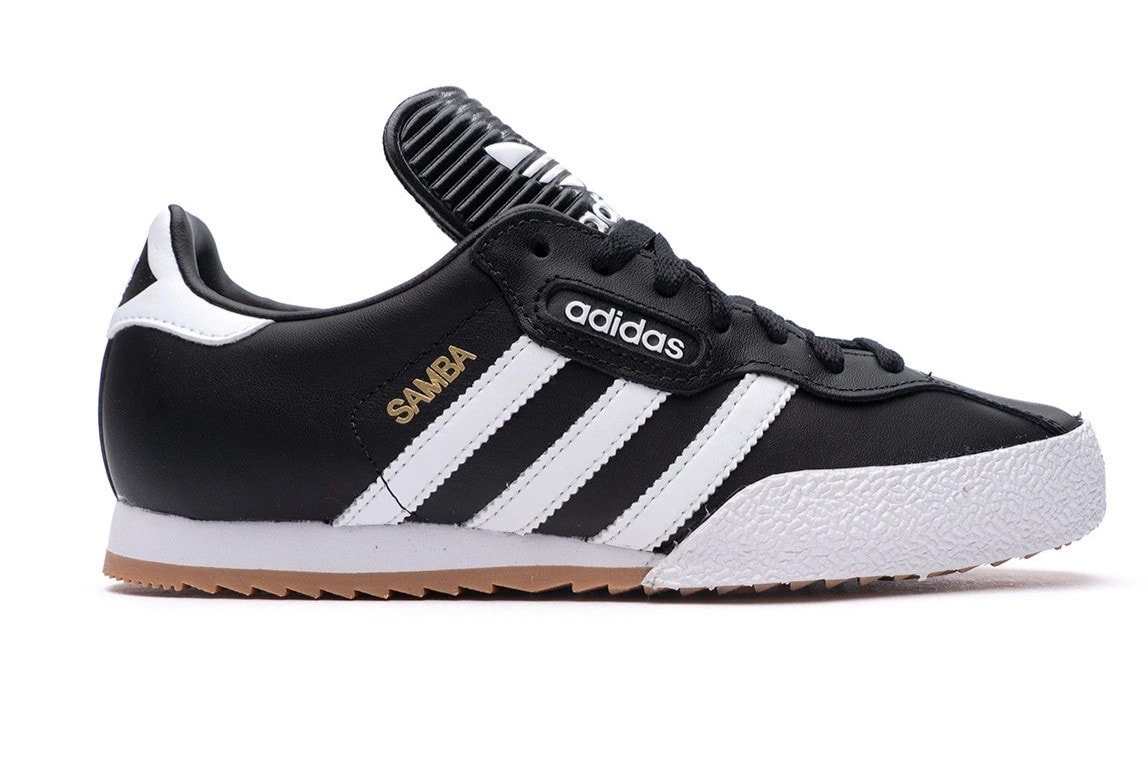 adidas Samba Super Mens Black Leather Shoes Trainers Uk Size 7 - 11