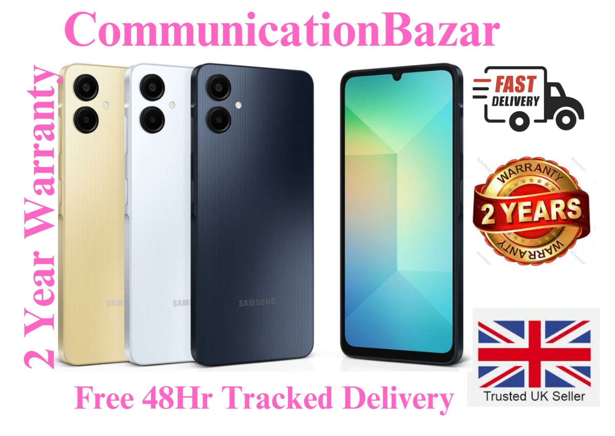 New Samsung Galaxy A06 64GB/128GB 4G Dual Sim Unlocked Android SmartPhone