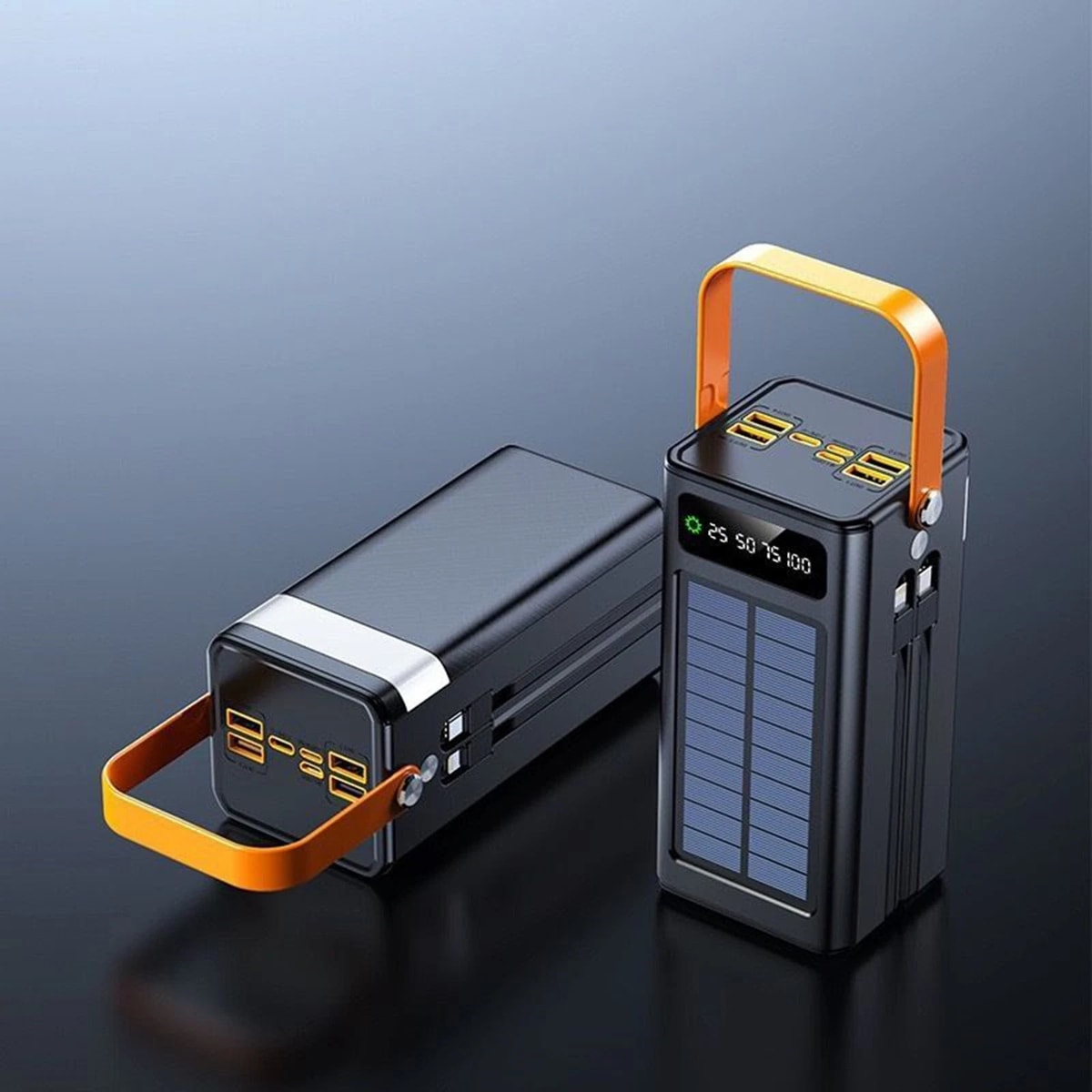 50000mAh Solar Power Bank 120W Fast Charging Portable External Battery USB-C PD