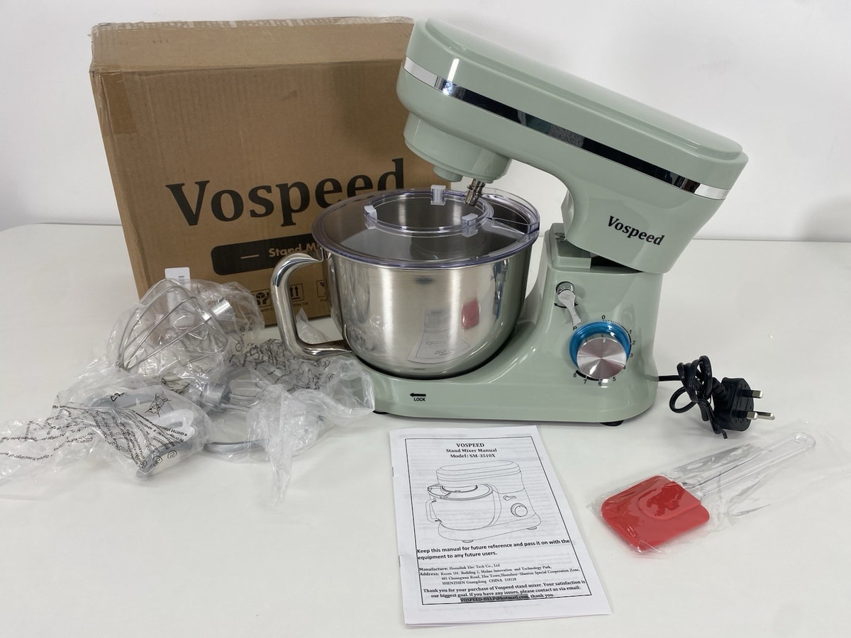 Vospeed Stand Mixer, 5 Quarts 8-Speed 1000W Tilt-Head Food Mixer, Kitchen NEW