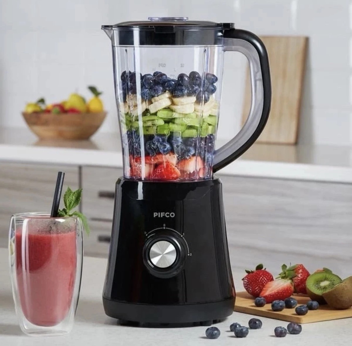 Pifco Multi-Function Blender Healthy Smoothies Soup Drink Maker Multi Speed 500W