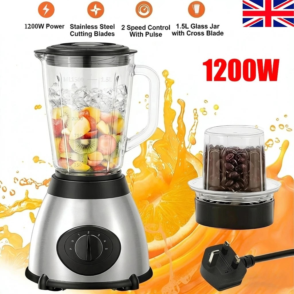 1200W Blender Smoothie Maker Ice Crusher Mixer Milk Shake Fruit Juicer 2026 New