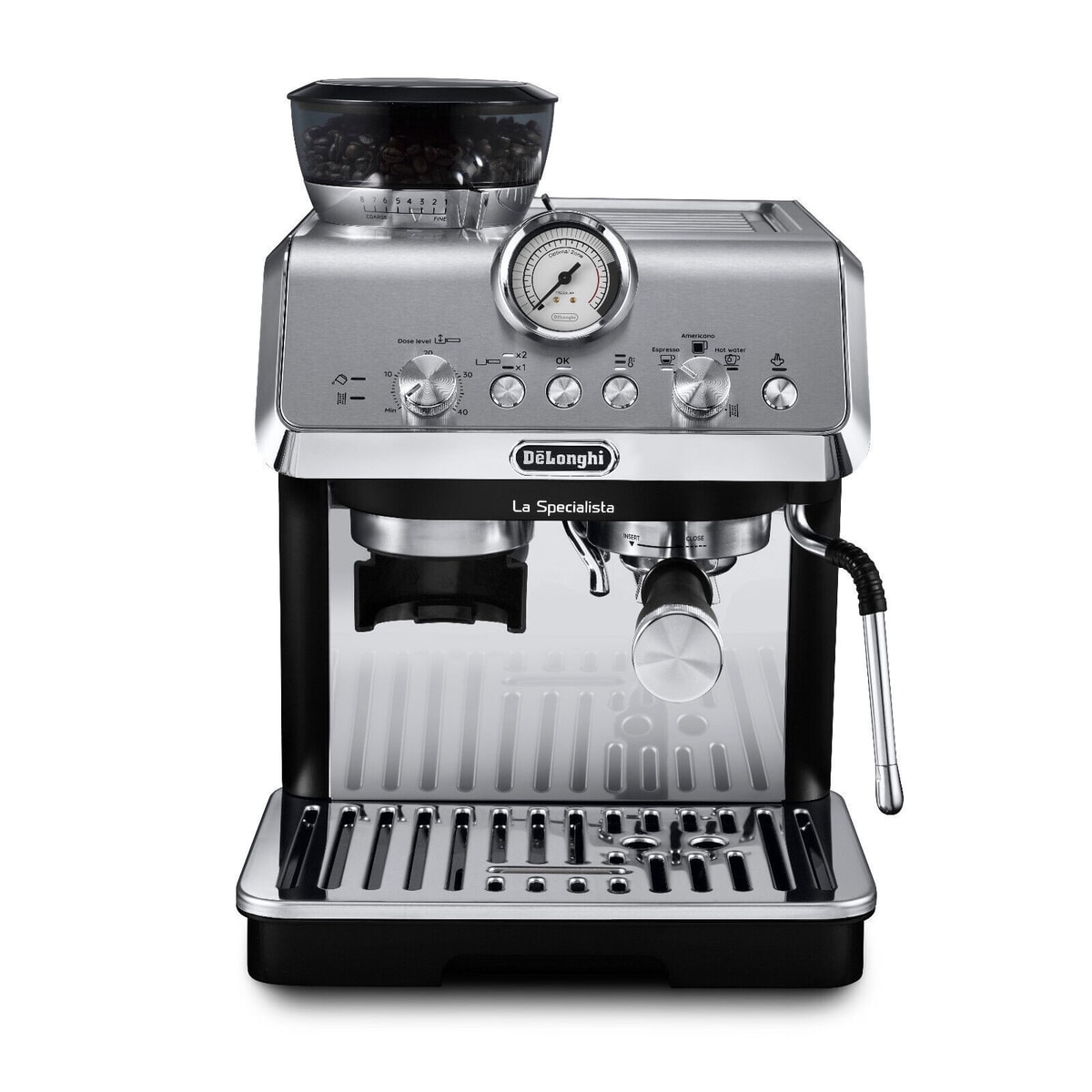DeLonghi La Specialista Arte Compact Manual Bean to Cup Coffee Machine EC9155.MB
