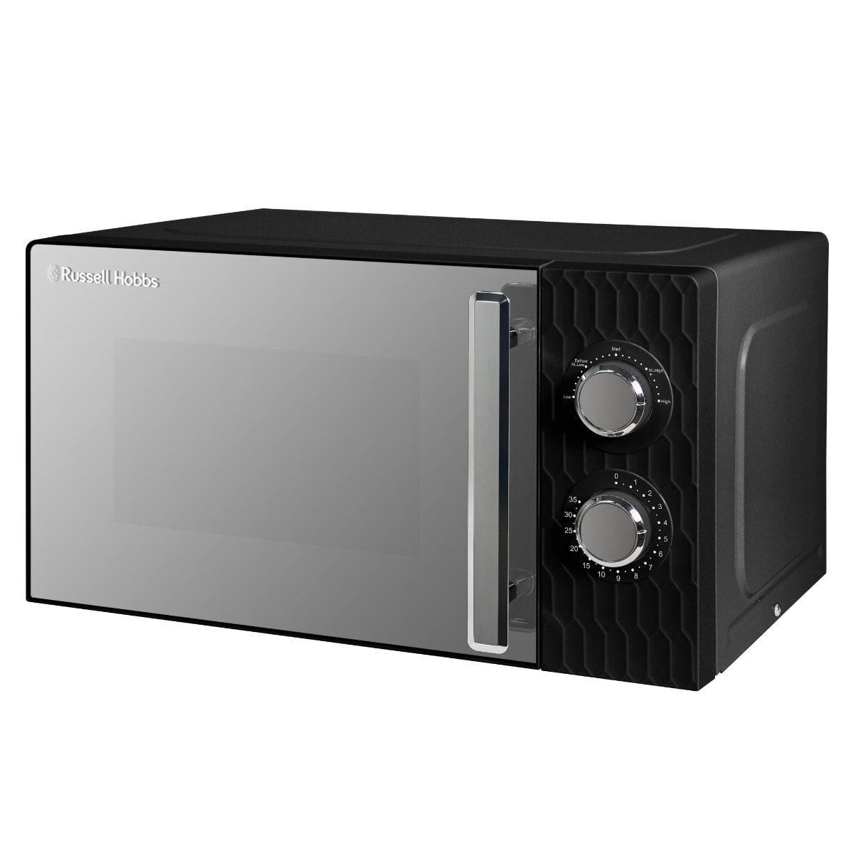 Russell Hobbs RHMM715B Solo Manual Microwave Oven Honeycomb 17L 700w Black