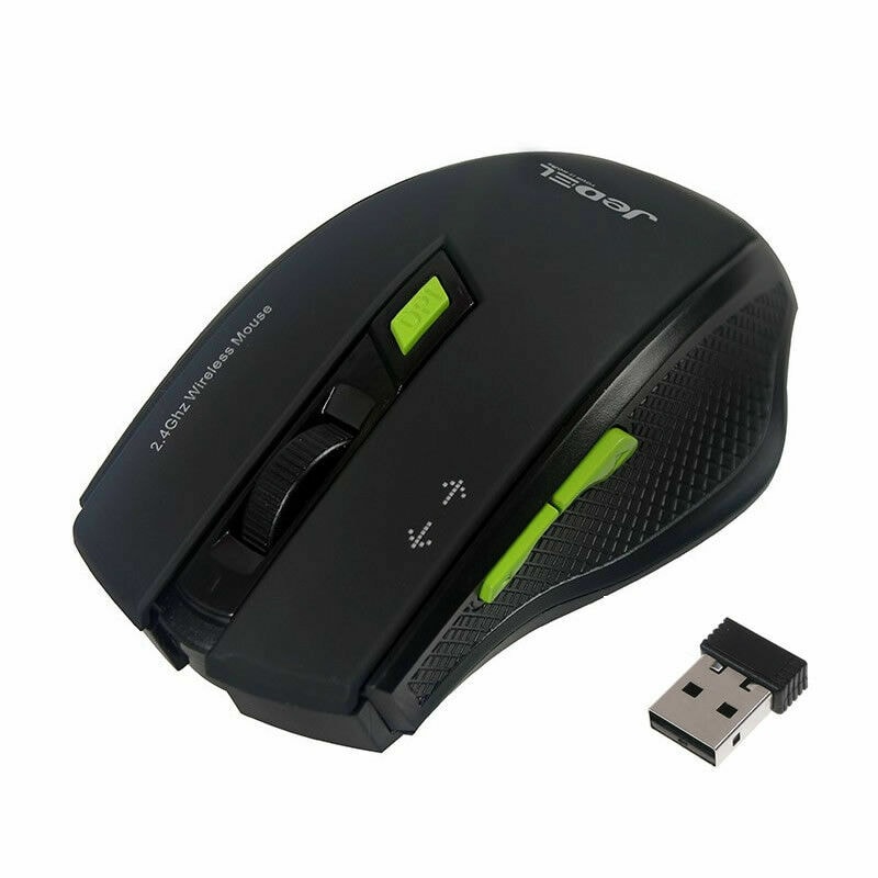 Jedel Wireless Optical Gaming Mouse Scroll DPI - PC Computer Laptop W400