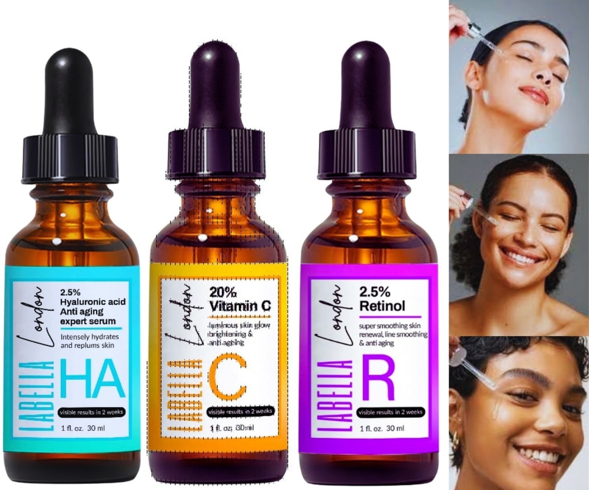 20% Vitamin C Serum 2.5% Retinol 2.5% Hyaluronic Serum Anti Aging Face Serum