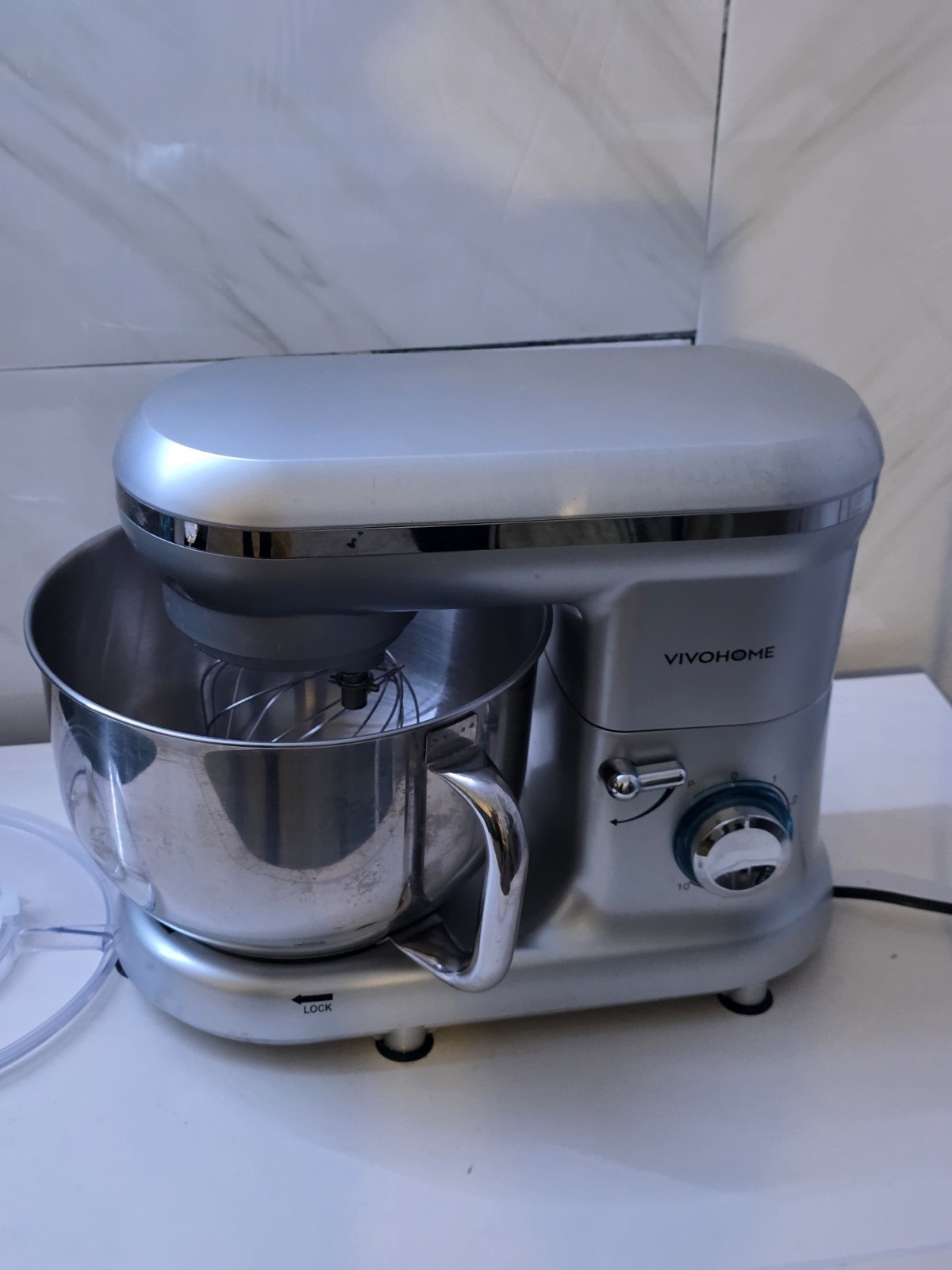 VIVOHOME 5.7L Stand Mixer 1500W 10 Speed Tilt-Head Kitchen Electric Food Mixer