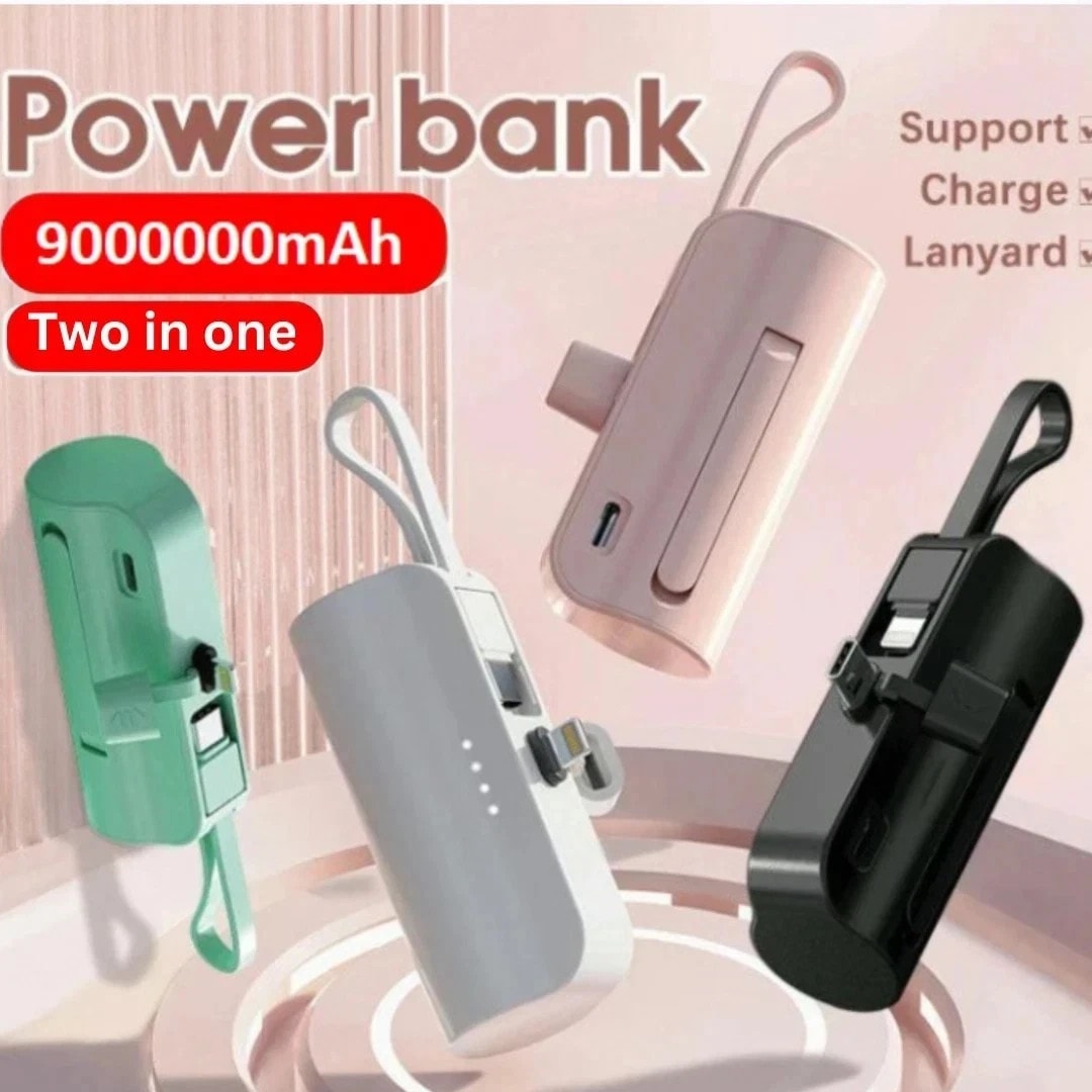 9000000mAh Mini Power Bank 20W Fast Charging Portable Charger For iPhone/Android