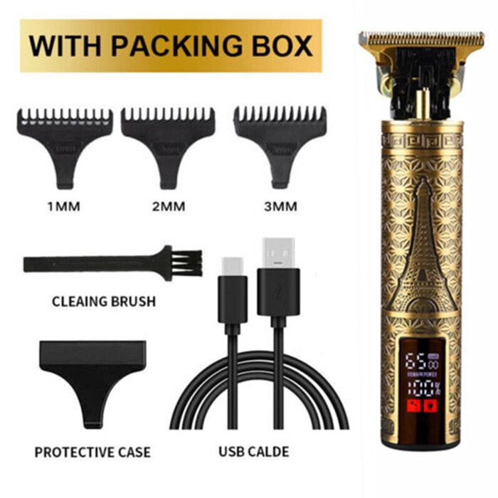 Beard Hair Trimmer for Men Professional Cordless Zero Gapped Edgers Clippers