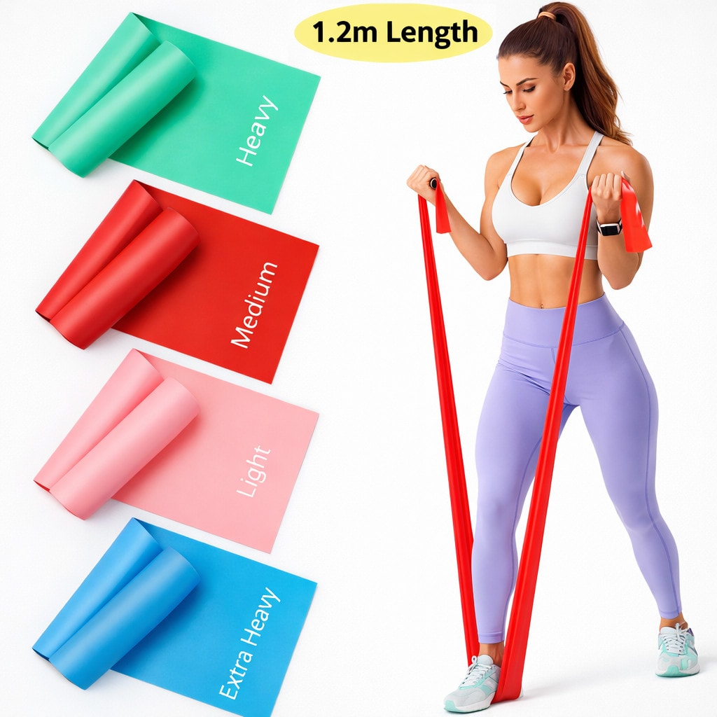Physio Resistance Band Exercise Pilates Yoga Recovery Latex Strength Therapyband