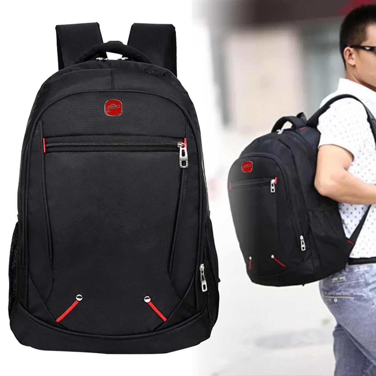 Large Backpack Mens Boys Rucksack Fishing Sports Travel Hiking School Bag