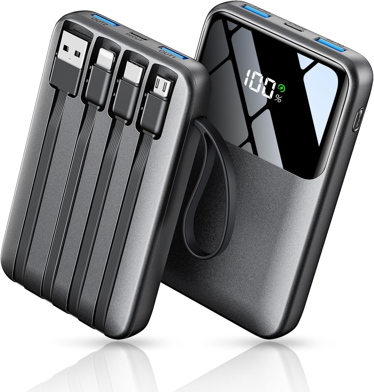 Power Bank 10000mAh, 22.5W Fast Charging Portable Charger with LCD Display, Buil