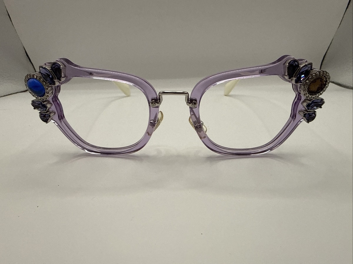 V313 Miu Miu crystal embellished sunglasses **USED SEE PICS**