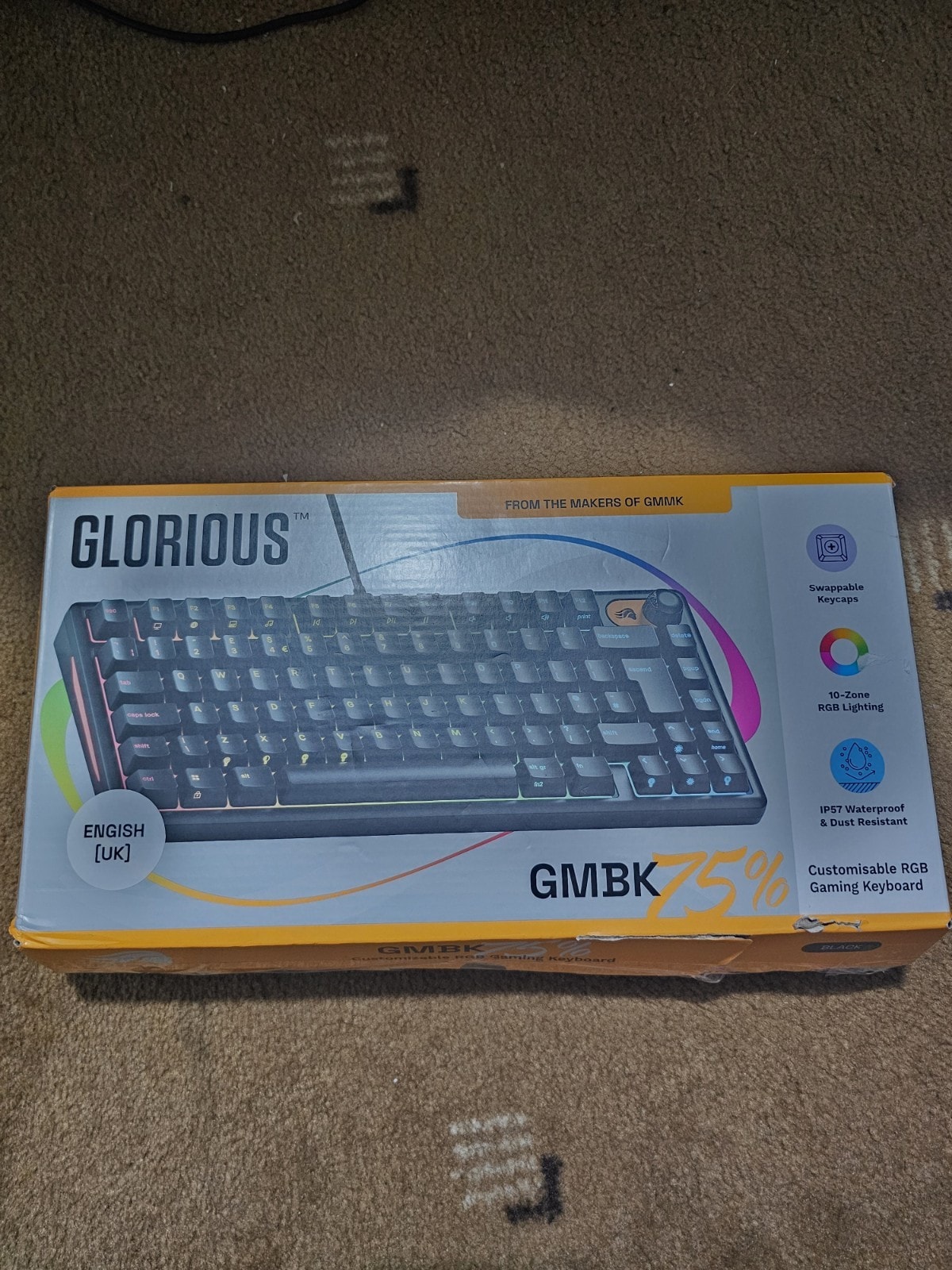 Glorious GMBK 75 Gaming Keyboard Customisable Gaming Keyboard
