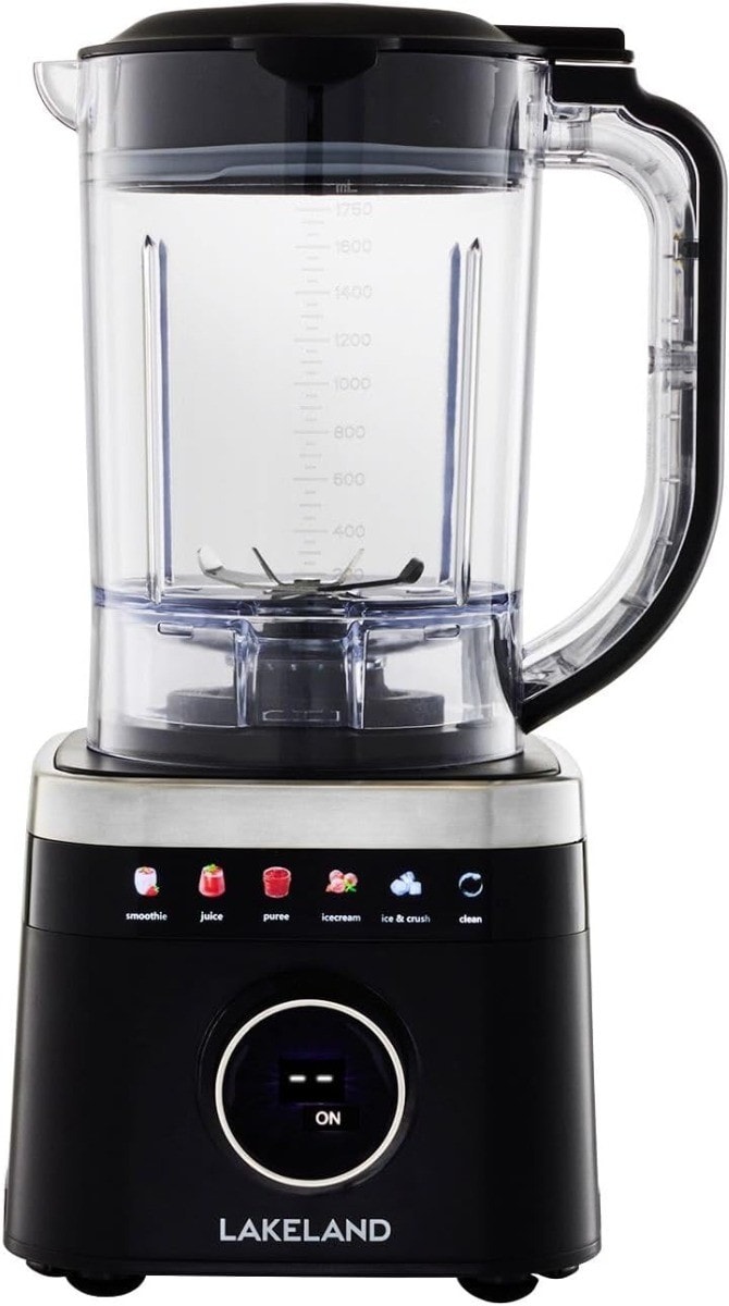 Lakeland 27958 1.75L Digital Blender Ice Crusher 6 Settings 10 Speed 1500w Black