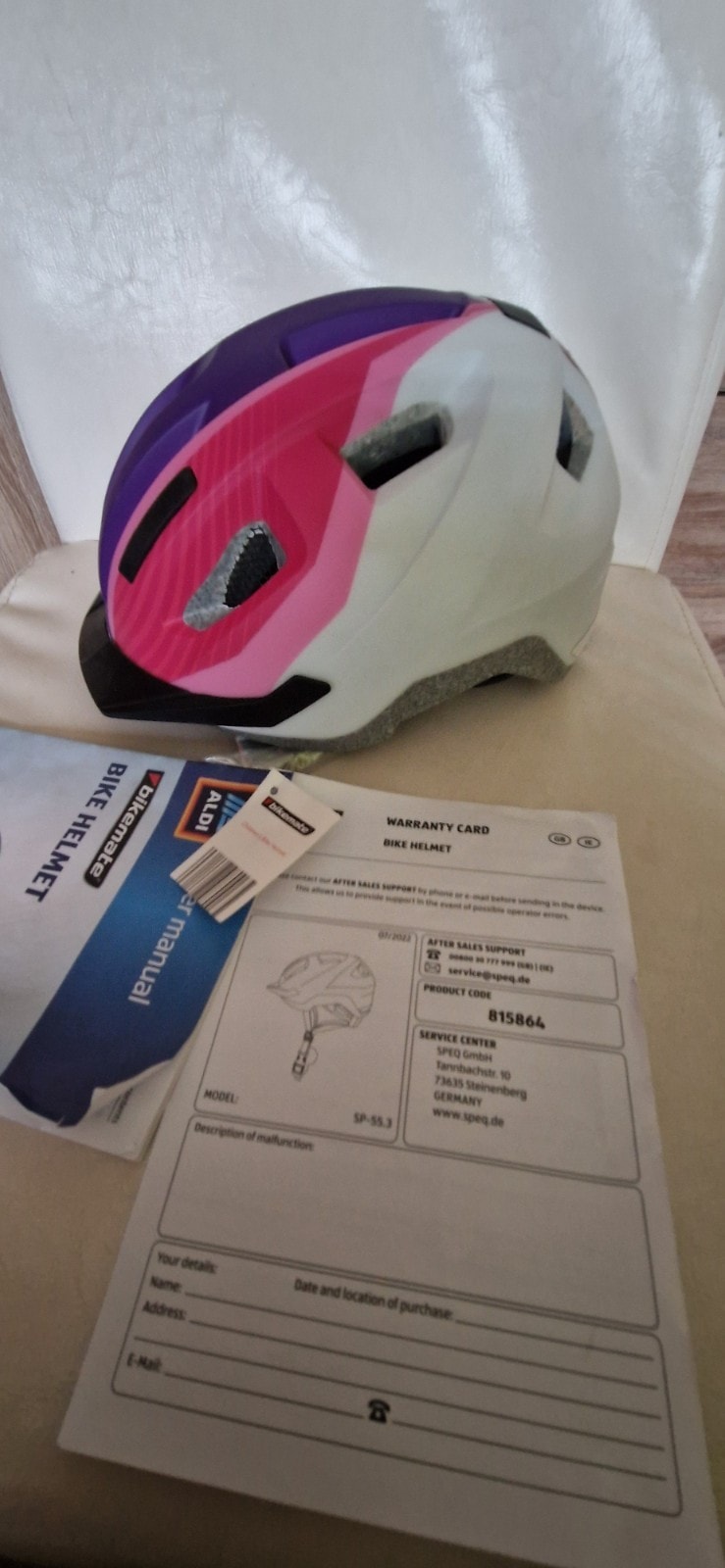 NEW BIKEMATE BIKE HELMET SIZE 49-54.without box