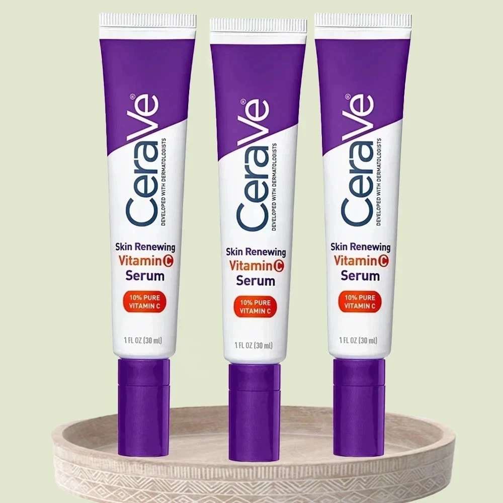3X CeraVe Vitamin C Serum 30ml with Hyaluronic Acid Skin Brightening Serum