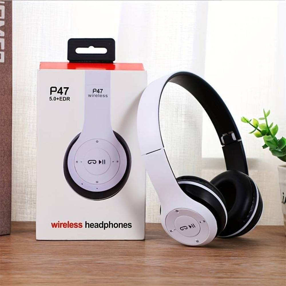 Wireless Bluetooth Headphones with Noise Cancelling Over-Ear Earphones 5.1 NEW~*