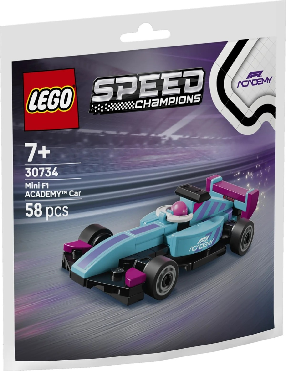 Lego Speed Champions Mini F1 ACADEMY Car 30734 Paper Bag BNIP
