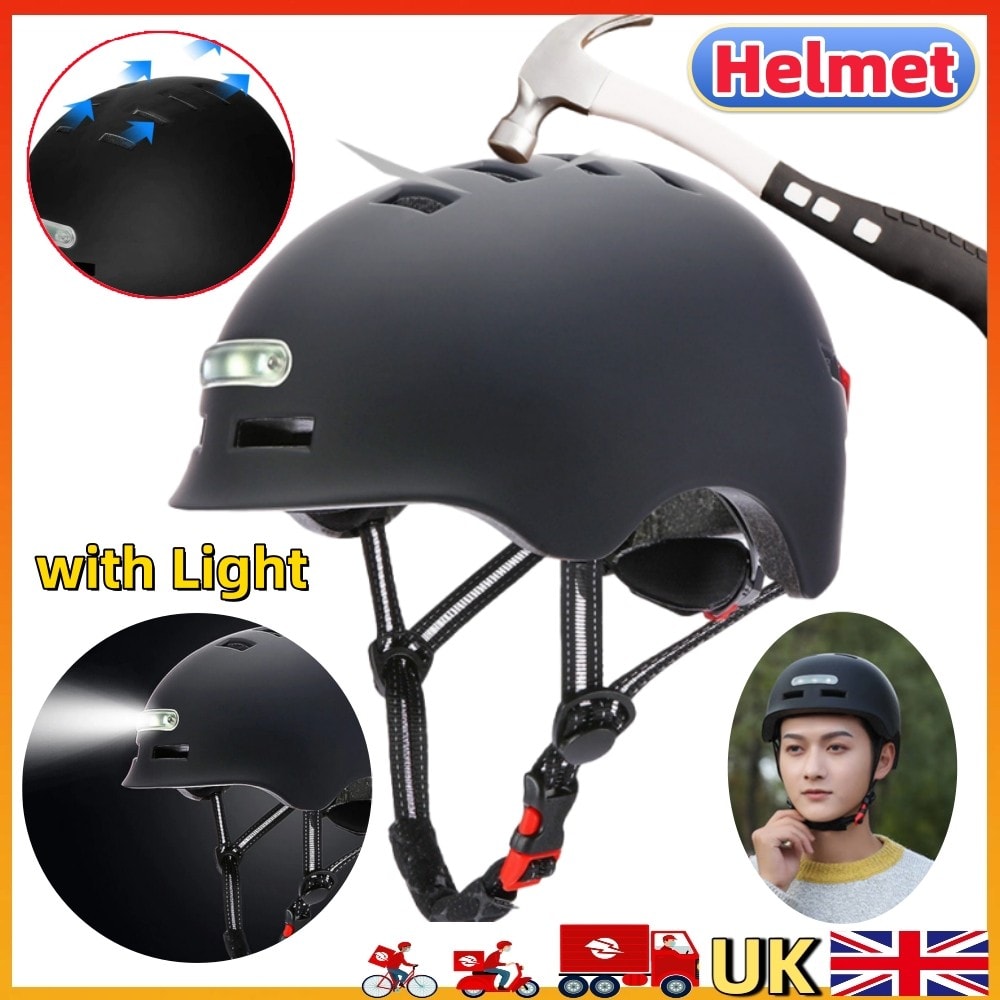 Ultralight Bicycle Helmet with Light Electric Scooter MTB Bike Safety Helmet NEW