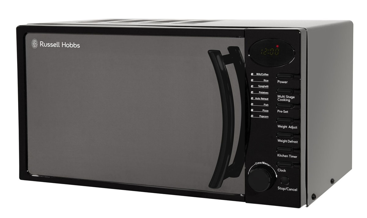 Russell Hobbs RHM1714B Solo Microwave Oven Auto Defrost Settings 17L 700W Black
