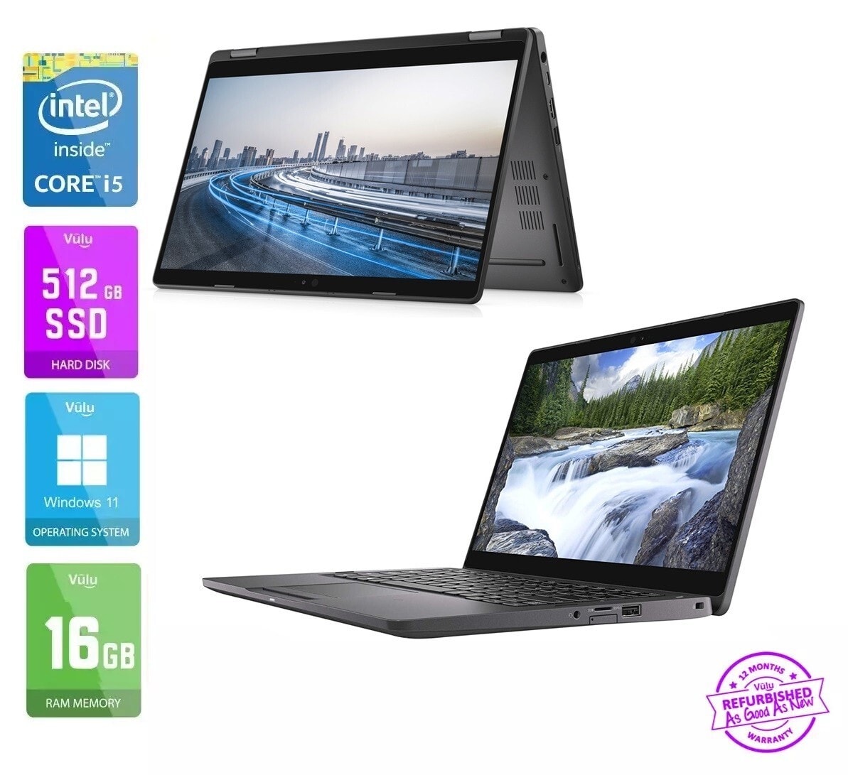 DELL 5300 2-in-1 Touchscreen Laptop i5 8365U | 16GB | 512GB M.2 SSD | WINDOWS 11